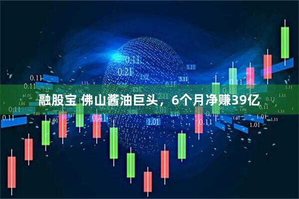 融股宝 佛山酱油巨头，6个月净赚39亿